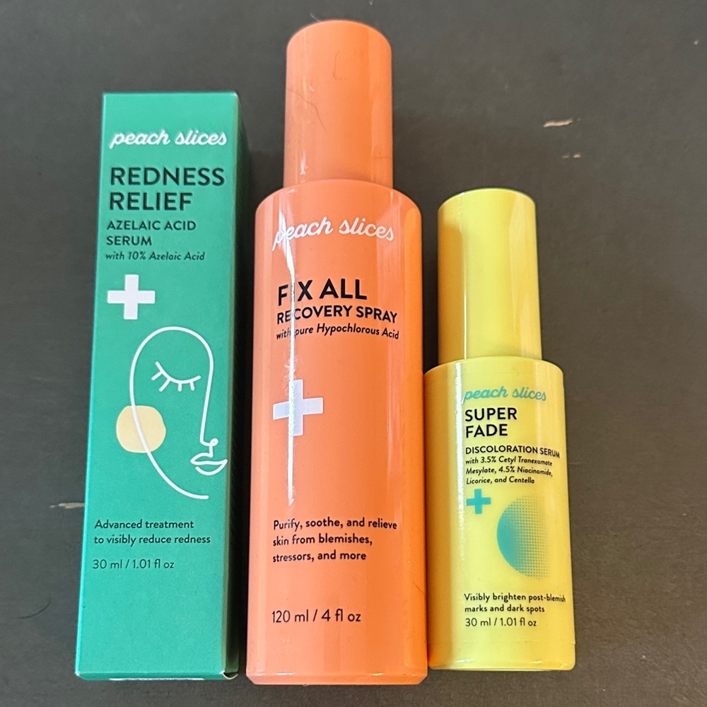 Peach Slices Korean Beauty Hypochlorous Acid Azelaic Acid Discoloration Serum